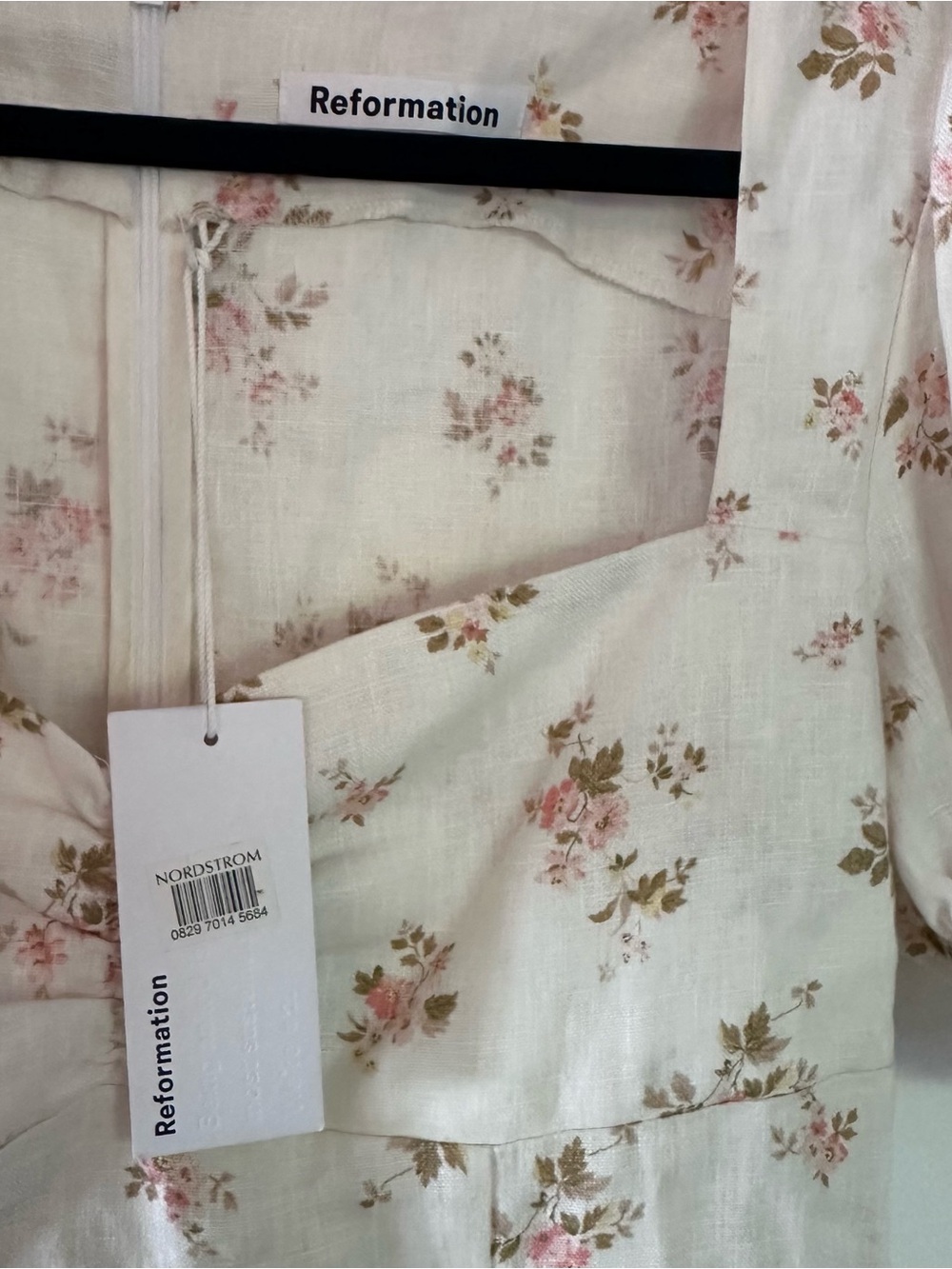NWT Reformation 100% Linen Mini Dress - Picture 5 of 9